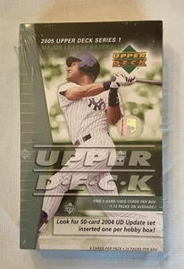 Upper Deck Serie 1 MLB Baseball Hobby Box 2005 sigillato in fabbrica - Foto 1 di 8