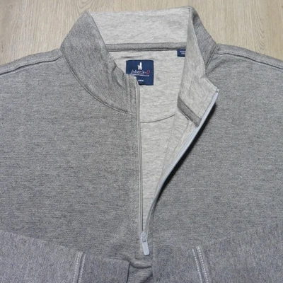 JOHNNIE-O Mens L LARGE SULLY HANKS PULLOVER RHINO GREY LIGHTWEIGHT 1/4 ZIP - Image 1 of 4