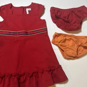 Janie And Jack Baby Girl Dress Size 18-24 Months Color Red - Picture 1 of 5