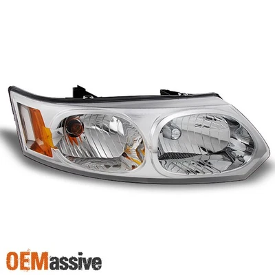 Fit 2003-2007 Saturn Ion 4-Dr Sedan Clear Passenger Side Replacement Headlight - Imagem 1 de 4