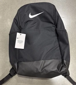 NIKE BRASILIA MEDIUM BACKPACK (24L) BLACK SCHOOL SPORT BOOK BAG DH7709-010 NEW - Picture 1 of 4