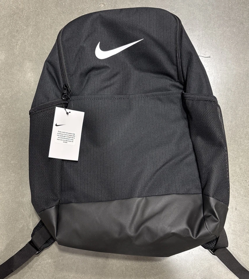 Nike Brasilia Medium School Gym Backpack Book Bag Black DH7709-010