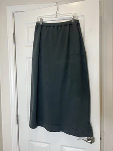 Sara Bond Cotton Knit Skirt Long with pockets Gray size M - Picture 1 of 7