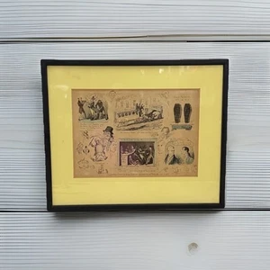 Antique Etching By George Cruikshank 14x11.5 inches Print Circa 1835 Framed - Picture 1 of 5