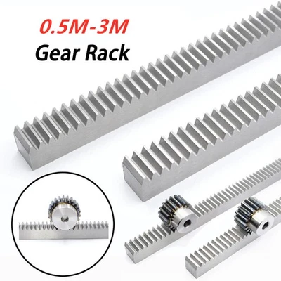 Estantes de engranajes helicoidales de 0,5/1/1,5/2,5/3 M para paso de movimiento lineal CNC de 1,57 mm a 9,42 mm Foto 1 de 4