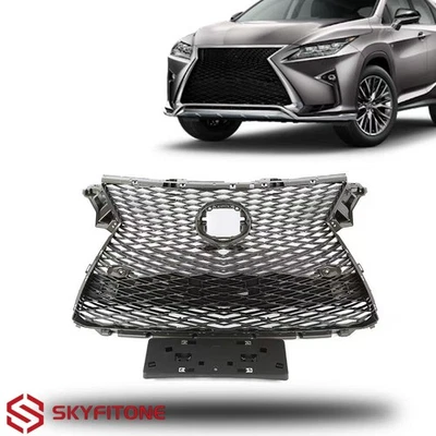 Fits 2016-2019 Lexus RX350 RX450H F Sport Front Upper Lower Grille Grill Foto 1 de 4