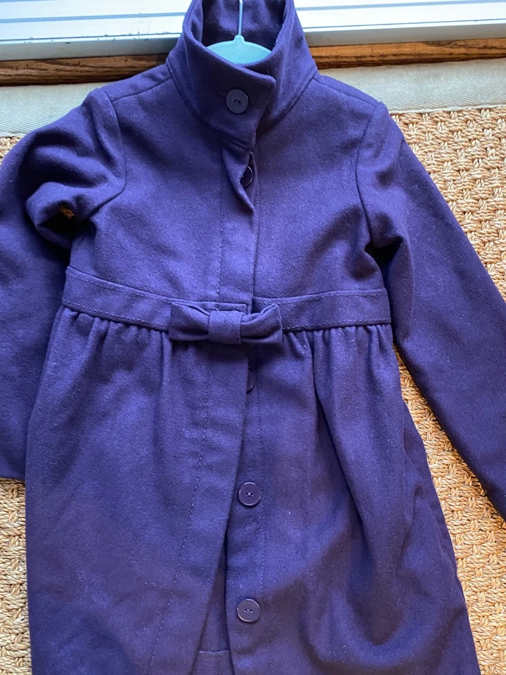 Фиолетовое пальто для девочек Stella McCartney For Gap Kids викторианский стиль размер 5 лет - Изображение 1 из 4