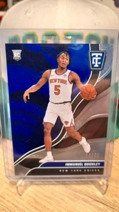 2020-21 Panini Chronicles Totally Certified Immanuel Quickley RC Blue /99 - Picture 1 of 2