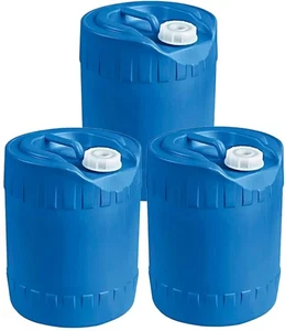 5 Gallon Food-Grade Round HDPE Plastic Jug, 3 Pack--FREE SHIPPING - Picture 1 of 6