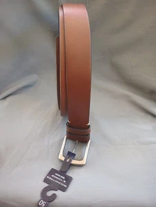Roundtree & Yorke Herren 1-3/8" breiter brauner Ledergürtel Größe 50 - Bild 1 von 8