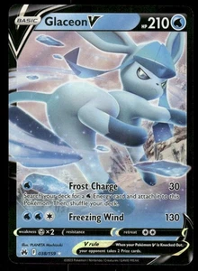 Pokemon Tcg Glaceon V #38 Pokemon Crown Zenith casi nuevo - Imagen 1 de 2