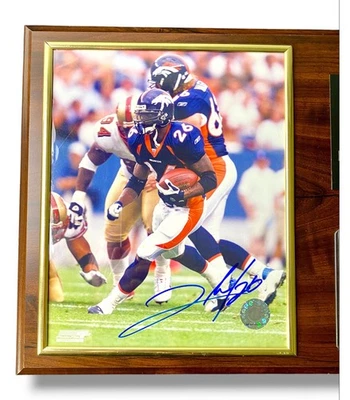 Clinton Portis Signed Photo Framed w/Plaque & Card w/ Sports Card Heaven Cert. - Image 1 of 4