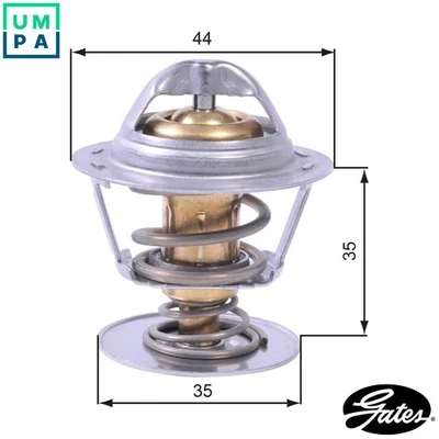 THERMOSTAT COOLANT TH43688G1 FOR PEUGEOT JAGUAR CITROEN C5/III/Break C6 2.7L 407 - Image 1 of 4