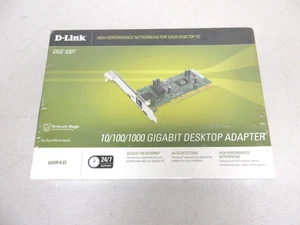 D-Link DGE-530T 10/100/1000 Desktop PCI Adapter Gigabit Ethernet Desktop *NEW* - Picture 1 of 4