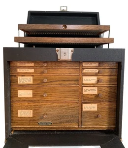 H. Gerstner & Sons Vintage Dentist / Medical Instrument Cabinet Travel Case - Picture 1 of 18