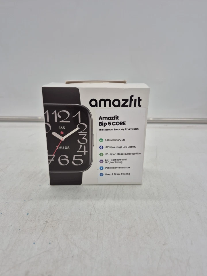 Amazfit Bip 5 Core Fitness Tracker: Heart Rate, Sleep Monitoring, Waterproof New - Image 1 of 1