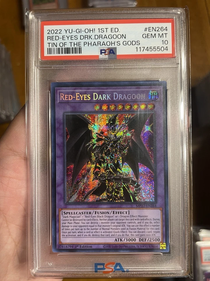 PSA 10 Yu-Gi-Oh! 2022 Red-Eyes Dark Dragoon MP22-EN264 Prismatic Secret Rare - Image 1 of 1