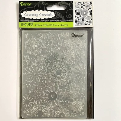 Carpeta de estampado Darice Embossing Essentials Flower Frenzy 4,25" x 5,75" nueva Foto 1 de 4