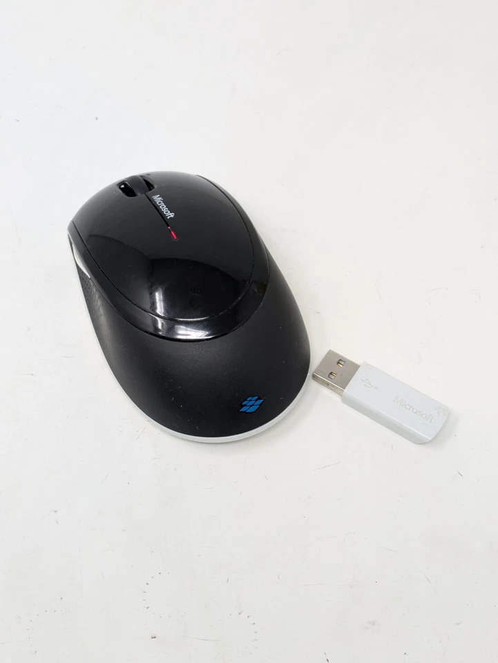 Microsoft Wireless Mouse  5000 1387  Laser 5-Button WITH DONGLE Tested - Image 1 of 4