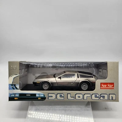 Sun Star 1981 De Lorean LK 1:18 Scale Diecast Model Car Box Back To The Future - Image 1 of 4