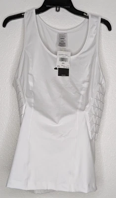 Camiseta sin mangas Adidas para hombre acolchada de compresión blanca talla 2XL entrenamiento deportivo $80 nueva con etiquetas Foto 1 de 4