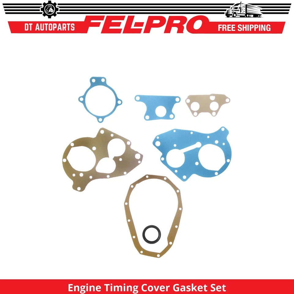 Juego de juntas de cubierta de distribución del motor Fel-Pro para GMC PM153 1955, 1957, 1959 Foto 1 de 1