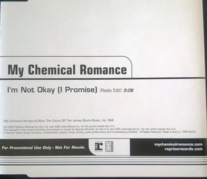My Chemical Romance - I'm Not Okay (I Promise) (CD, Single, Promo) - Picture 1 of 1