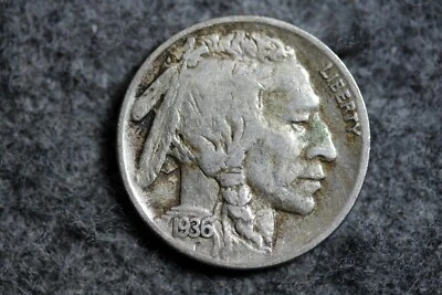 Estate Find 1936 - S/S Buffalo Nickel!! #J12341 - Image 1 of 2