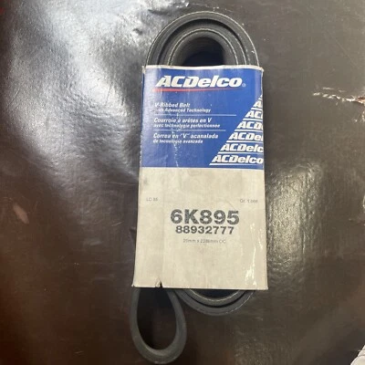 AC Delco Professional Serpentine Belt-Standard  6K895 - Image 1 of 2