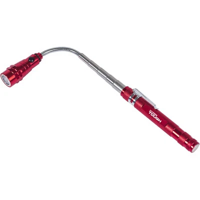 Hyper Tough LED FLASHLIGHT LIGHTED MAGNETIC PICKUP TOOL Extendable Shaft Flexibl - Image 1 of 4
