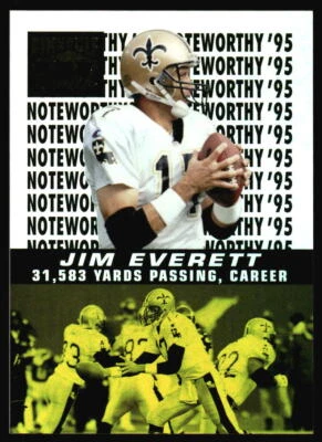 1996 Zenith Jim Everett #14 New Orleans Saints - Image 1 of 2