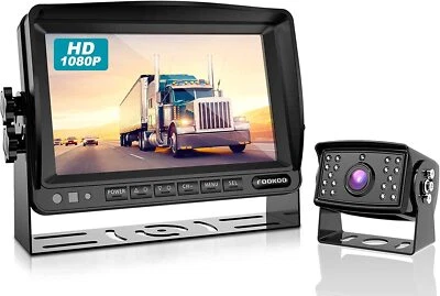 HD Backup Camera System Kit 7''1080P Reversing Monitor for RV Truck Trailer - Image 1 of 4