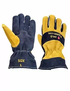 Firefighter Cowhide Leather Gloves Firefighter Structural Gloves - Picture 1 of 7