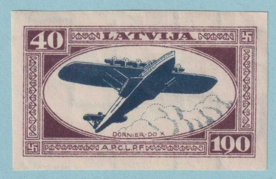 LATVIA CB24a AIRMAIL SEMI-POSTAL  MINT HINGED OG * NO FAULTS EXTRA FINE! - LBS - Image 1 of 1