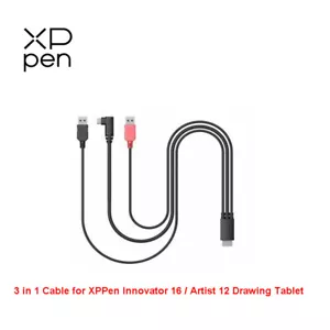 Cable Xp-pen 3 en 1 para Xp-pen Innovator Display 16/Artista 12 Tablet de Dibujo - Imagen 1 de 2