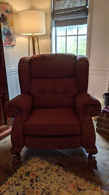 Silla reclinable tradicional Lane Furniture, silla lateral, silla de acento, usada Foto 1 de 4