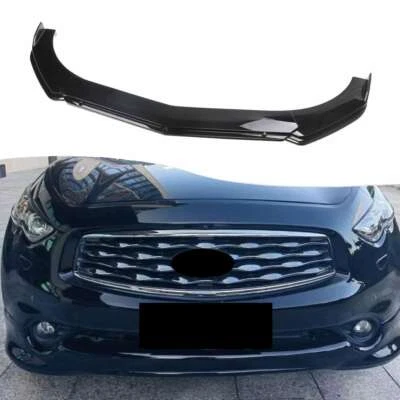 Front Bumper Lip Splitter Spoiler Kit Gloss Blk For INFINITI FX35 FX37 FX45 FX50 - Изображение 1 из 4