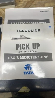 MANUALE USO E MANUTENZIONE TATA PICK UP + CUSTODIA PELLE ORIGINALE - Immagine 1 di 3