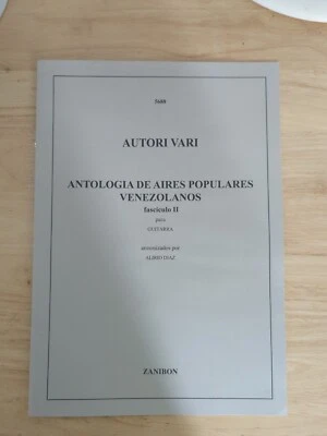 Alirio Diaz Antologia De Aires Venezolanos For Classical Guitar Rare Sheet Music - Image 1 of 4