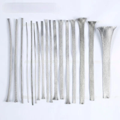 304 Acciaio Inox Filo Cavo Intrecciato Manica Schermatura Guaina Espandibile 5m - Immagine 1 di 2