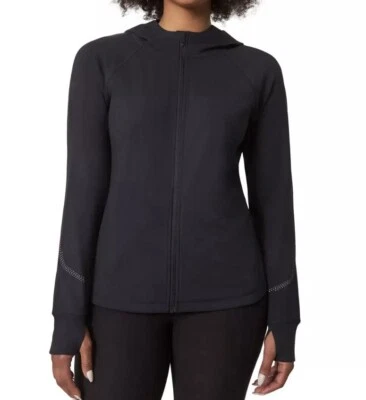 Nueva Chaqueta con Capucha Mondetta Active Cremallera Completa para Damas Extra Grande XL Negra Foto 1 de 4