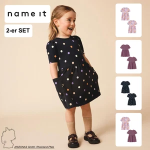 Conjunto vestido niña NAME IT 2 piezas Vestido Midi Manga Globo Algodón Orgánico - Imagen 1 de 31