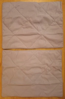 2 fundas de almohada acogedoras gris liso acolchado estándar diamante POTTERY BARN KIDS PBK Foto 1 de 4