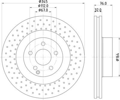 2x Discos delanteros Mintex para Mercedes-Benz Clase S S 500 CL 600 55 AMG 63 Foto 1 de 2