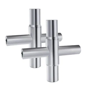 4 Way Sillcock Key Multifunctional Wrench Key Steel Cross Key Universal Openi... - Picture 1 of 6