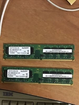 Seu12864d6bg2ep-30r swissbit 1GB pc2-5300u-555 2 module - Immagine 1 di 2