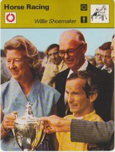 Willie Shoemaker, 1977-79 Sportscaster #07-02, horse racing legend - Picture 1 of 2