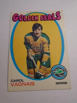 1971-72 topps Carol Vadnais- Golden Seals - Image 1 of 2