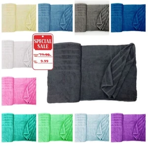 XXL Huge Sized Sheets Egyptian Combed Cotton Thick Super Soft Absorbent 600 GSM - Picture 1 of 27