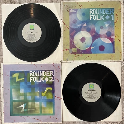 Rounder Folk 1 + 2 Vinyl 2 LP Lot NM Pentangle Nanci Griffith Patty Larkin - Image 1 of 4
